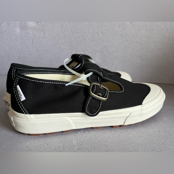 NEW VANS Style 93 Mary Jane Shoes 9.5 Black Canvas Lug Outsole Streetwear Casual - Picture 4 of 8